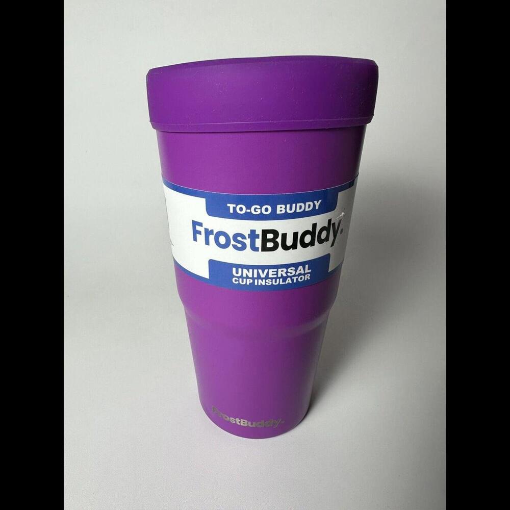 Frost Buddy To-Go Buddy Cup Universal Insulator Up To 32oz Outdoor Purple
